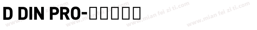 D DIN PRO字体转换